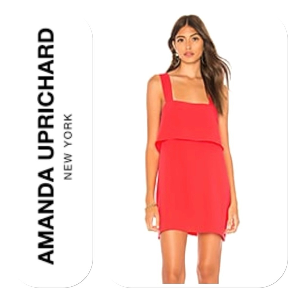 Amanda Uprichard Anderson Dress in Crimson